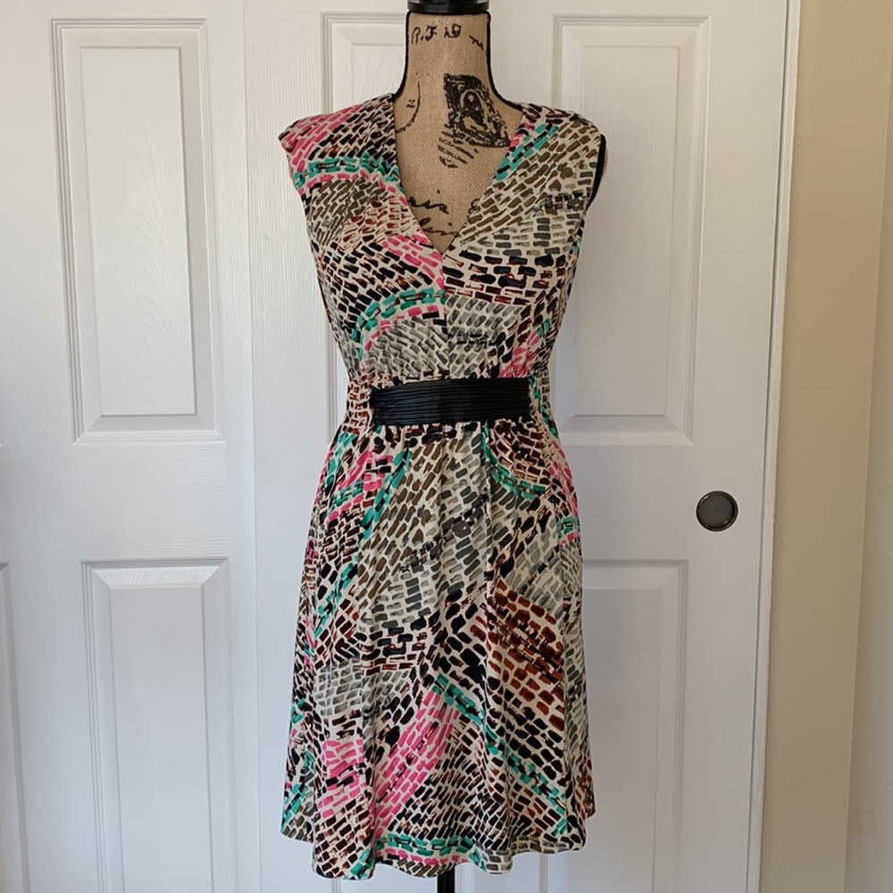 NWOT Donna Ricco Multicolored Dress lined, perfect